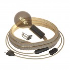 SnakeBis Chord - Plug-in lamp with jute twisted cable