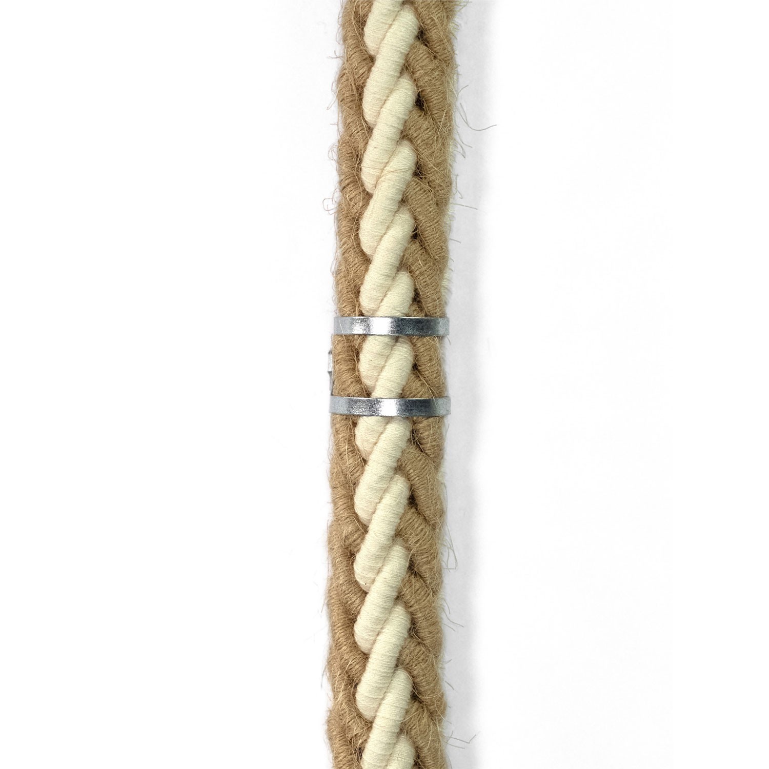 SnakeBis Tauseil - Plug-in Leuchte mit geflochtenem Jute-Tauseil