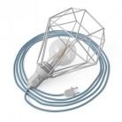 Table Snake - Plug-in lamp with cage Diamond lampshade