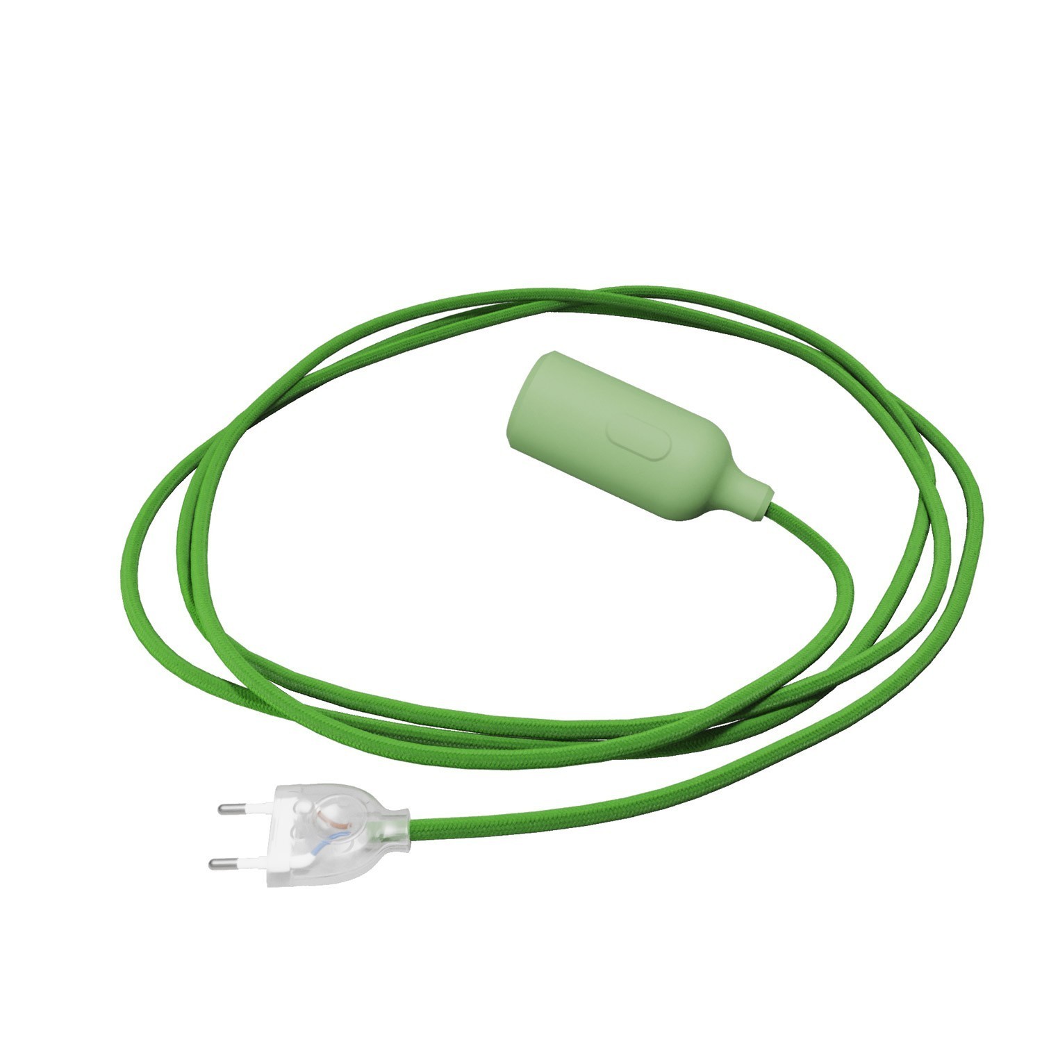 Candeeiro Snake de silicone com interruptor e ficha