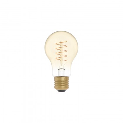 LED Glühbirne Golden Carbon Line Spiral-Filament Tropfenform A60 4W 250Lm E27 1800K Dimmbar - C03