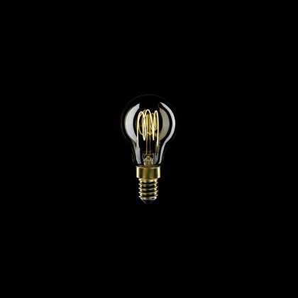 LED Gouden LED Carbon filament lamp C52 Mini Globe G45 3,4W E14 Dimbaar 2700K