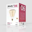 LED lamp in gouden glaskleur H06 Cone 140 8,8W E27 Dimbaar 2200K