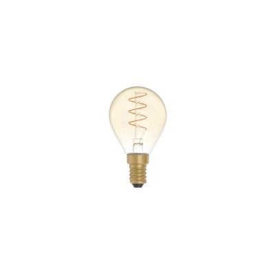 Złota żarówka LED Carbon Line filament spiralny Mini Kula G45 2,2W 136Lm E14 1800K Ściemnialna - C02