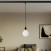 Track pendant lamp with coloured porcelain finish