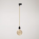 Vintage track hanglamp met porseleinen afwerking