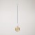 Classic track pendant lamp with porcelain finish