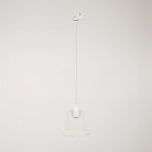 Hanglamp met transparante kegelvormige Ghost lamp voor rails