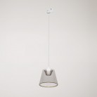 Hanglamp voor rails met smoky kegelvormige Ghost lamp