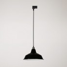 Bistrot pendant lamp with track shade