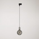 Industrial pendant lamp with textile cable and track adapter