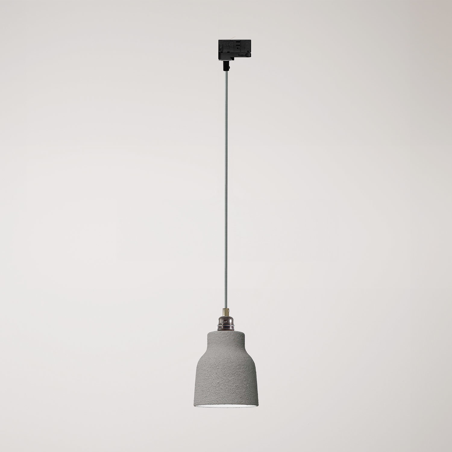 Pendant lamp with shade Vaso and track adapter