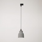 Pendant lamp with shade Vaso and track adapter