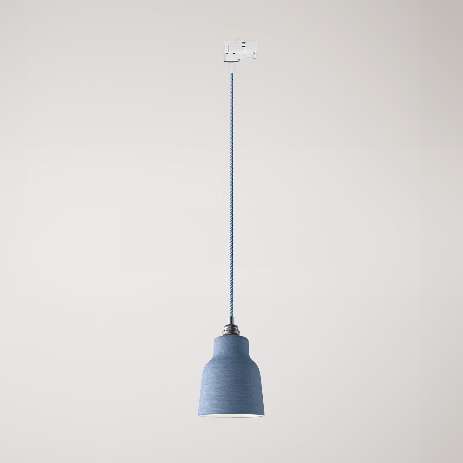 Pendant lamp with shade Vaso and track adapter