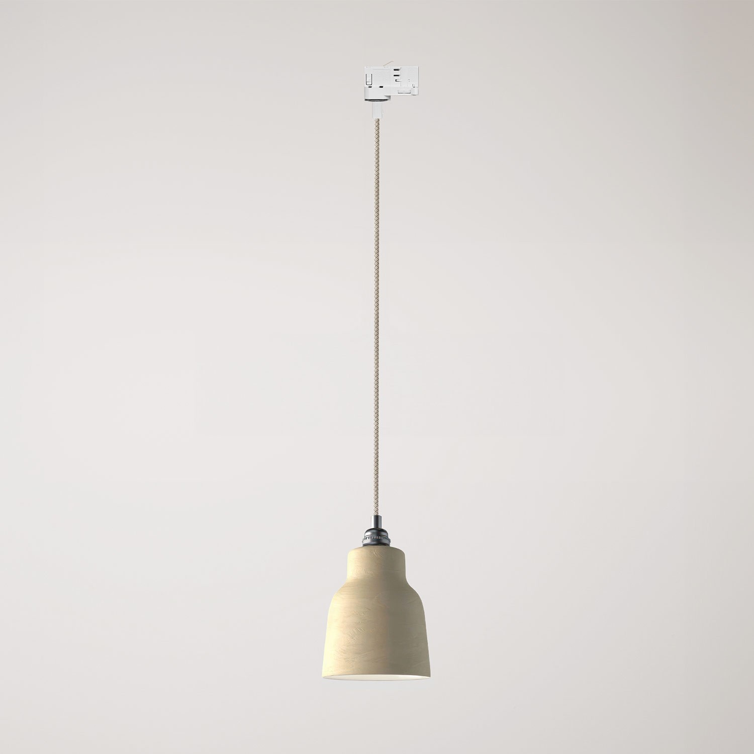 Hanglamp met kap Vaso en railadapter