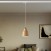 Pendant lamp with shade Vaso and track adapter