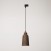 Pendant lamp with Bottiglia shade and track adapter