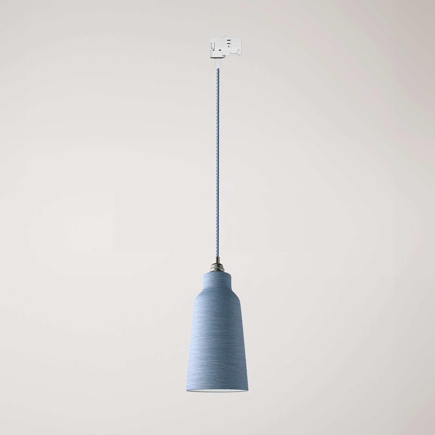 Hanglamp met Bottiglia lampenkap en railadapter