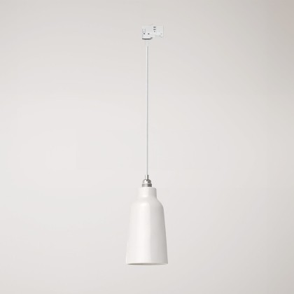 Pendant lamp with Bottiglia shade and track adapter