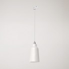 Pendant lamp with Bottiglia shade and track adapter