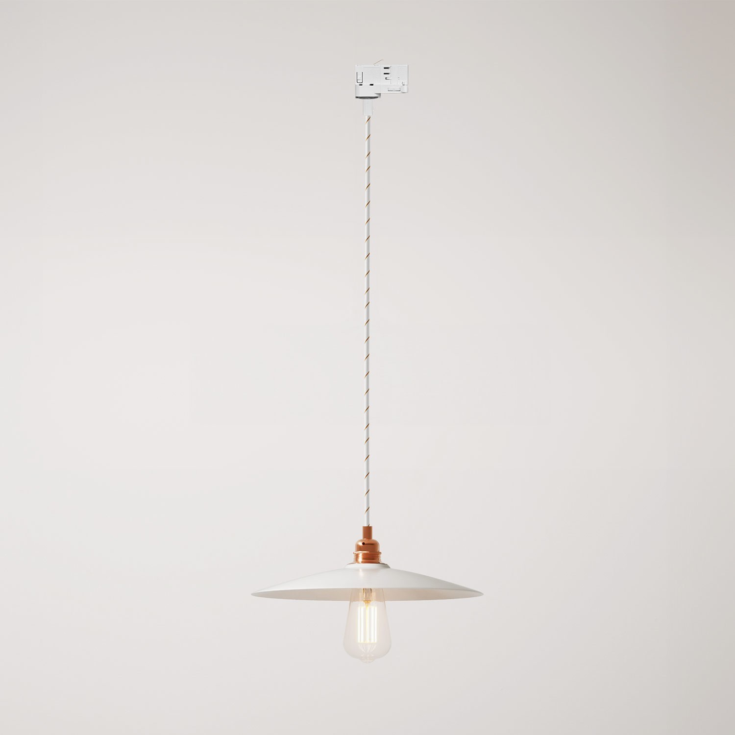 Suspension lamp with with ceramic shade Piatto