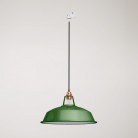 Ceramic pendant lamp for tracks with Harbour lampshade