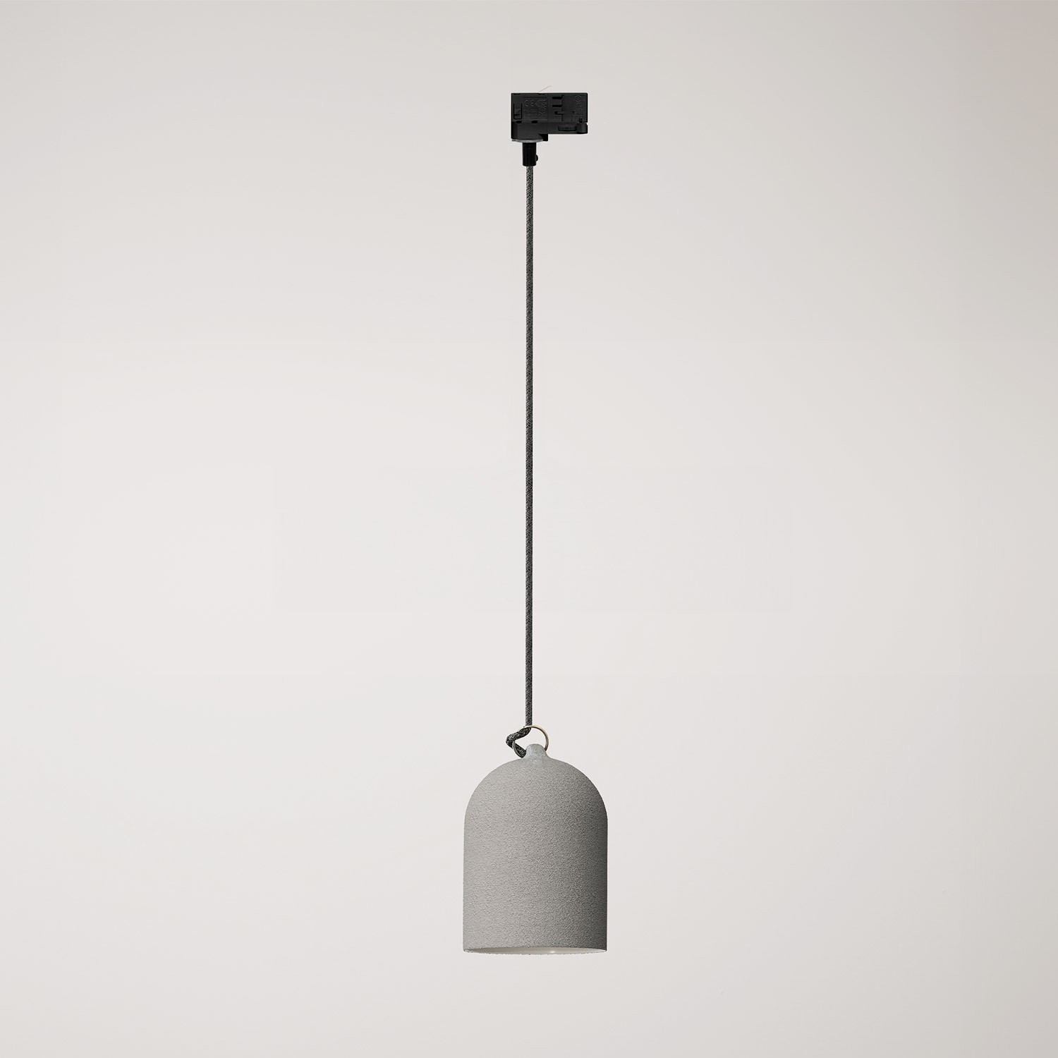 Track hanglamp met keramische mini Campana kap