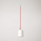 Track hanglamp met keramische mini Campana kap