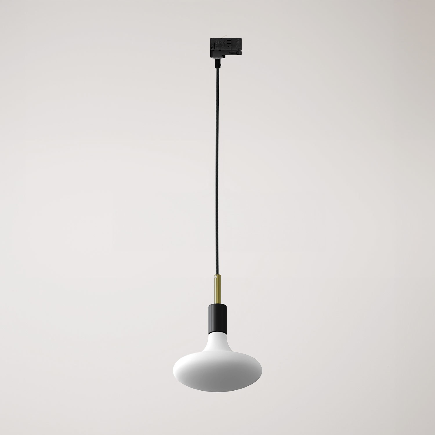 Track pendant lamp with 7cm cable clamp