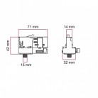 Adaptor Powergear pentru circuite trifazice - pentru tub de extensie sau îmbinare metalică