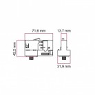 Stucchi-adapter voor 3-fasige circuitrails - voor uitbreiding of verbuiging