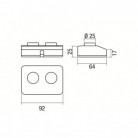 Double Single-Pole Foot Switch. Designed by Achille Castiglioni.