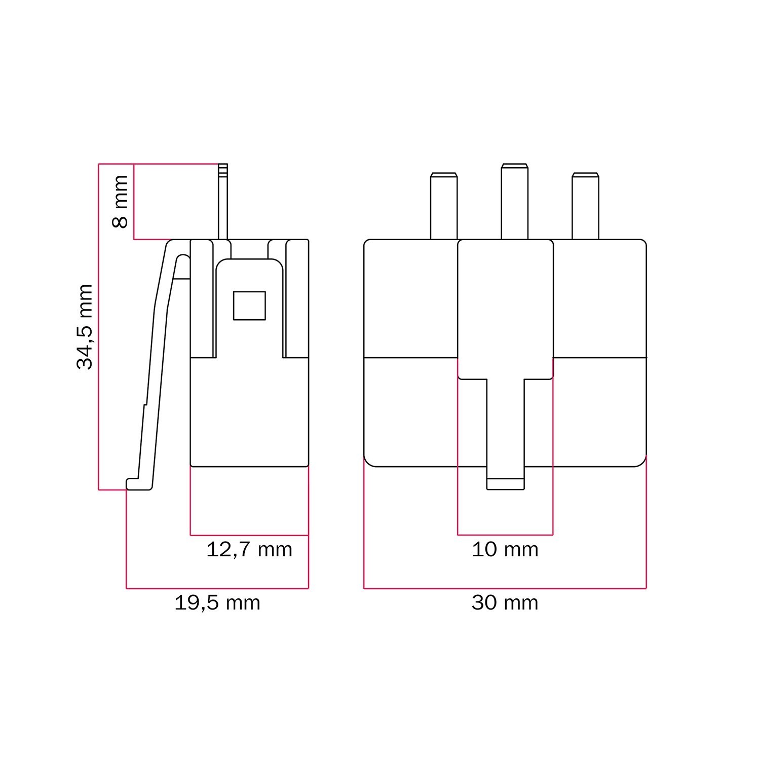 Enchufe DCL 2P+T