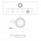 Schuko-Wandsteckdose und Porzellansockel-Kit