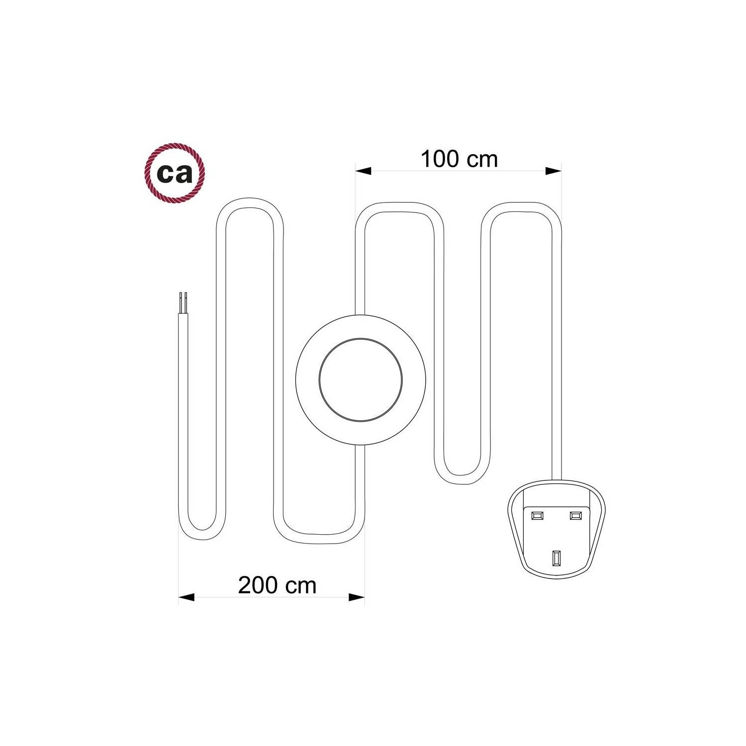 Wiring Pedestal, RM06 zelena Rayon 3 m.