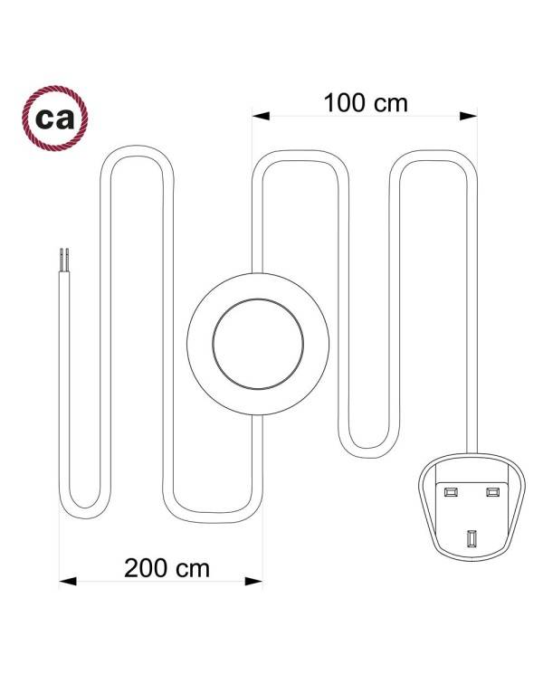 Wiring Pedestal, RM06 zelena Rayon 3 m.