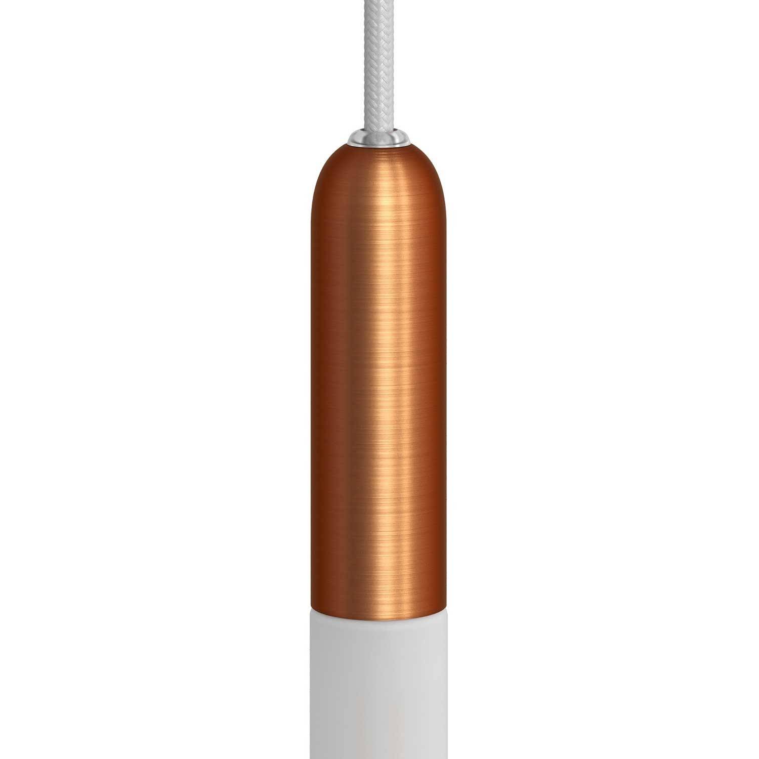 P-Light, E14 objímka s kovovou krytkou a skrytou kabelovou průchodkou