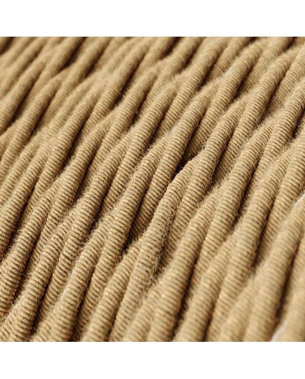 SnakeBis Twisted pentru abajur - Cablare cu suport de lămpi și cablu textil împletit și mufă UK