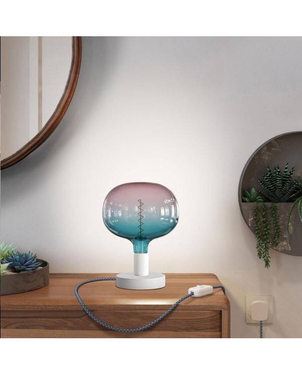 Posaluce Cobble Metal Table Lamp with UK plug