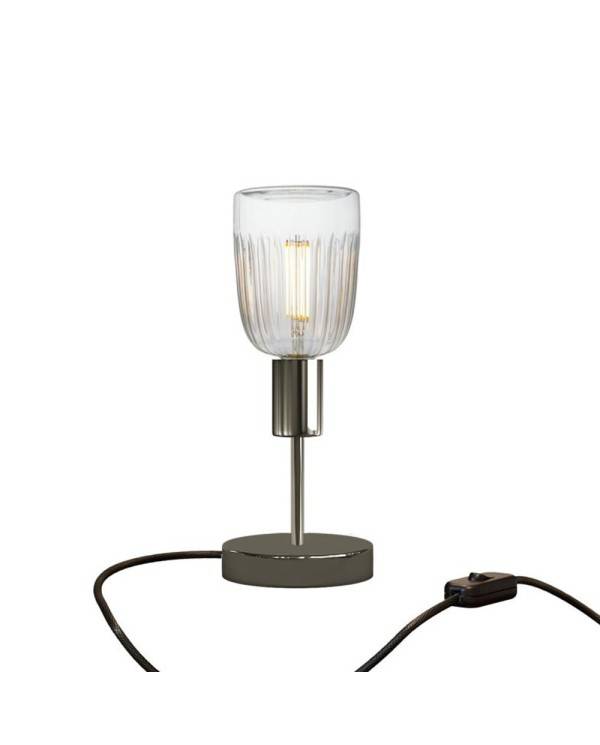 Lampe de table Alzaluce Tiche en métal avec fiche UK