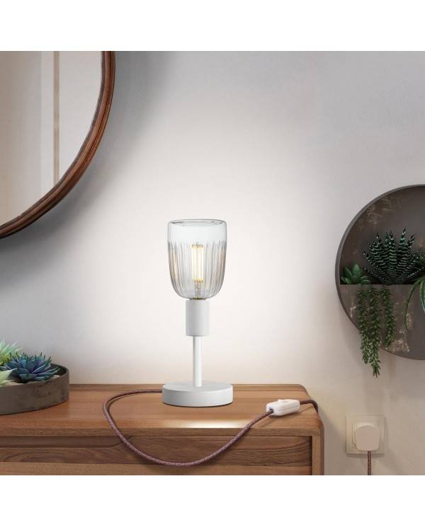 Alzaluce Tiche Metal Table Lamp with UK plug