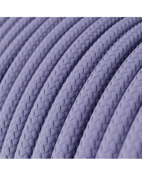 Textilkabel, lavendel glänzend - Das Original von Creative-Cables - RM07 rund 2x0,75mm / 3x0,75mm