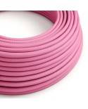 Cablu textil roz fuchsia lucios - Creative-Cables Original - RM08 rotund 2x0.75mm / 3x0.75mm