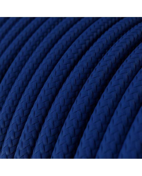 Textilkabel, klassisch blau glänzend - Das Original von Creative-Cables - RM12 rund 2x0,75mm / 3x0,75mm