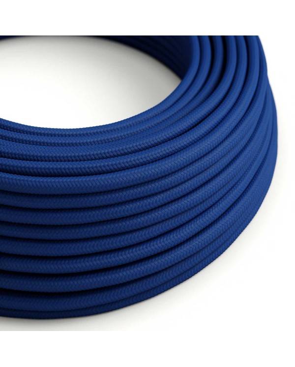 Ronde flexibele electriciteit textielkabel van viscose. RM12 - blauw