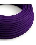 Cablu textil lustruit de culoare imperială purpurie - Creative-Cables Original - RM14 rotund 2x0.75mm / 3x0.75mm