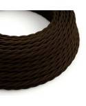 Glossy Espresso Brown Textile Cable - The Original Creative-Cables - TM13 braided 2x0.75mm / 3x0.75mm