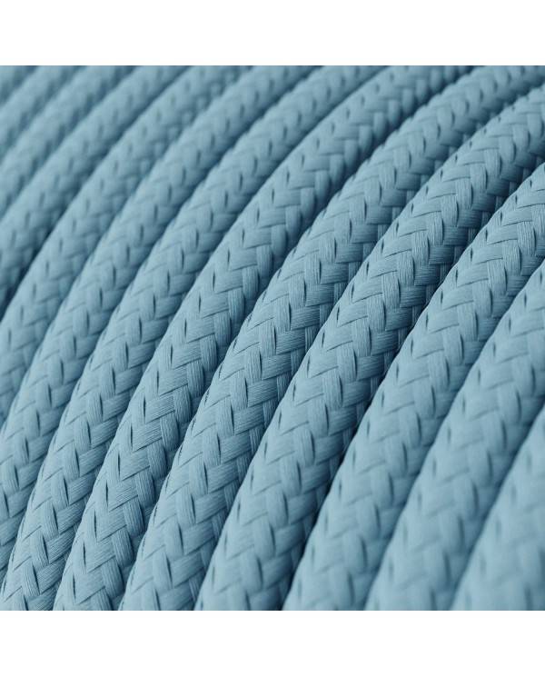 Στρόγγυλο Υφασμάτινο Καλώδιο RM17 - Απαλό Γαλάζιο