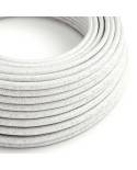 Glossy White Glitter Textile Cable - The Original Creative-Cables - RL01 round 2x0.75mm / 3x0.75mm