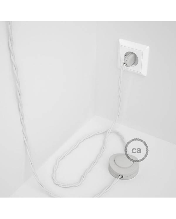 Wiring Pedestal, TM01 White Rayon 3 m. Choose the colour of the switch and plug.
